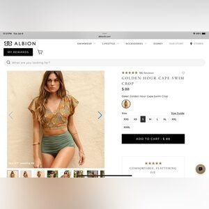 Albion Mustard and Olive Bikini Top